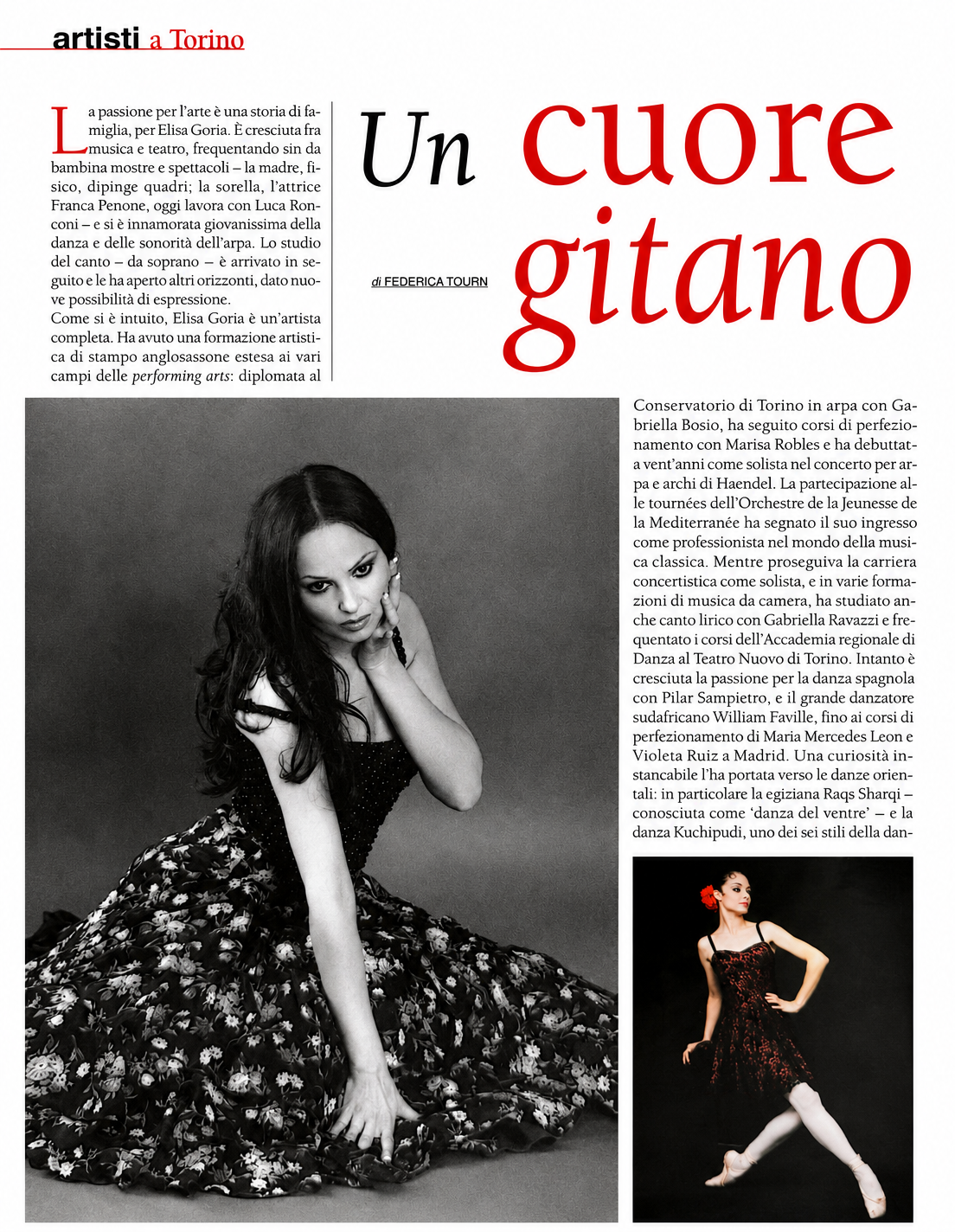 Articolo di stampa su Elisa Goria — pagina 1